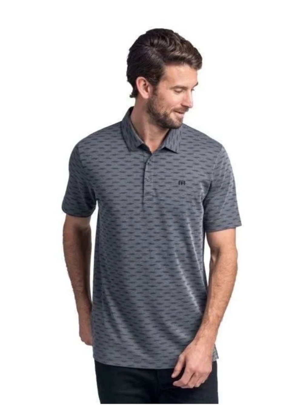 Travis Mathew Gray Zero Responsibility Golf Polo